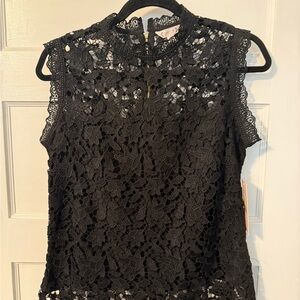 Nanette Lepore Black Lace Blouse